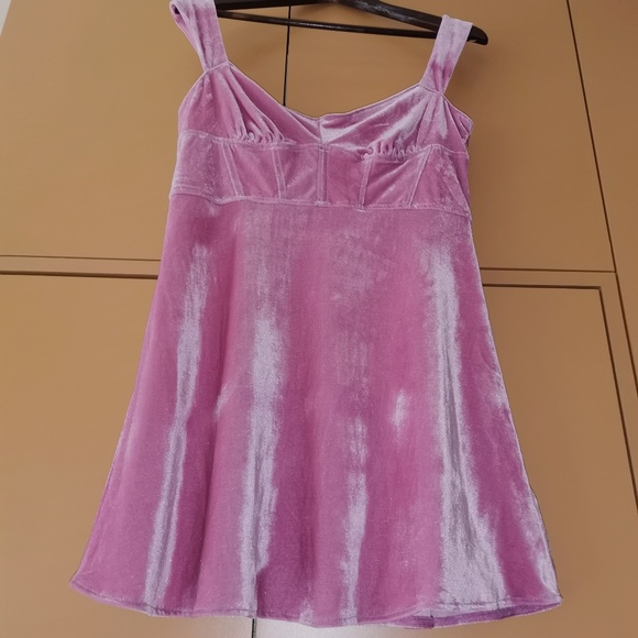 URBAN OUTFITTERS - UO Genivieve Velvet Corset Mini Dress - NWT (L) - Picture 6 of 12